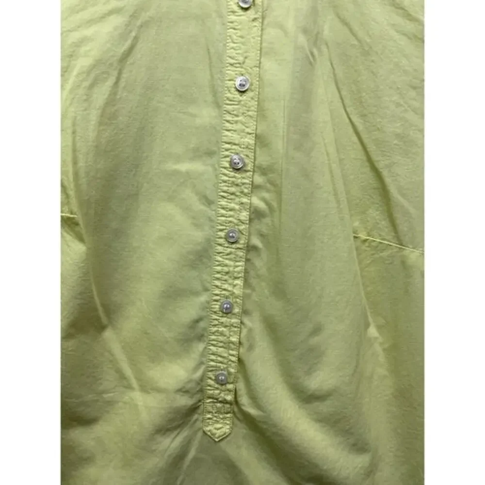 J Crew Popover Tunic Top Womens Size Extra Small Yellow Cotton‎ XS Casual